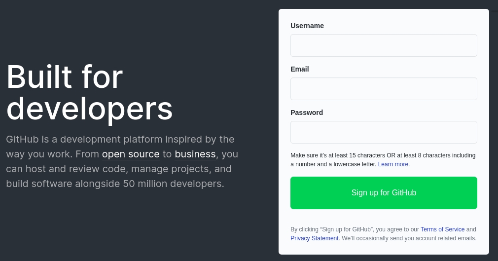 GitHub Sign up